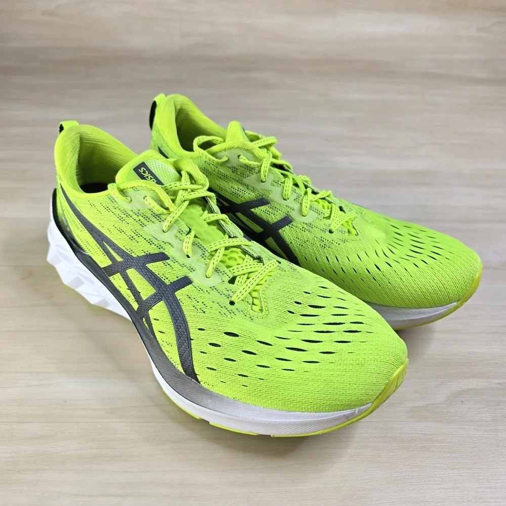 Asics Novablast 2 Green Black White Athletic Running Shoes Sneakers Size 11